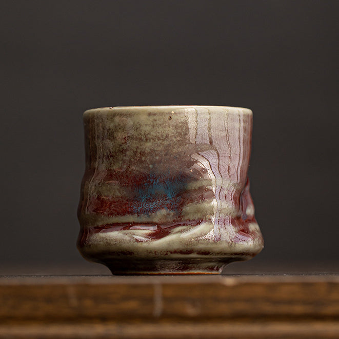 Four Seasons Kiln-Glazed Ceramic Cup – 230ml