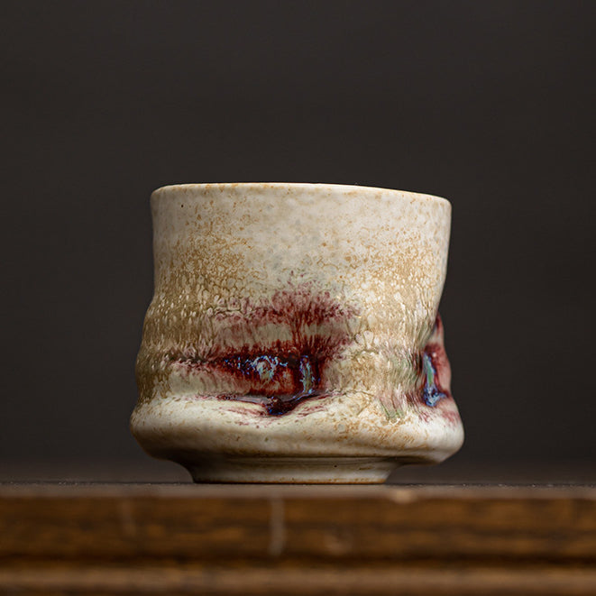 Four Seasons Kiln-Glazed Ceramic Cup – 230ml