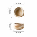 Wabi Sabi Irregular Rivet Ceramic Bowl – 3 / 4 / 6.5 Inch