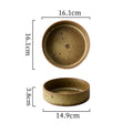 Rustic Kiln-Glazed Ceramic Deep Plate – 6.3 Inch