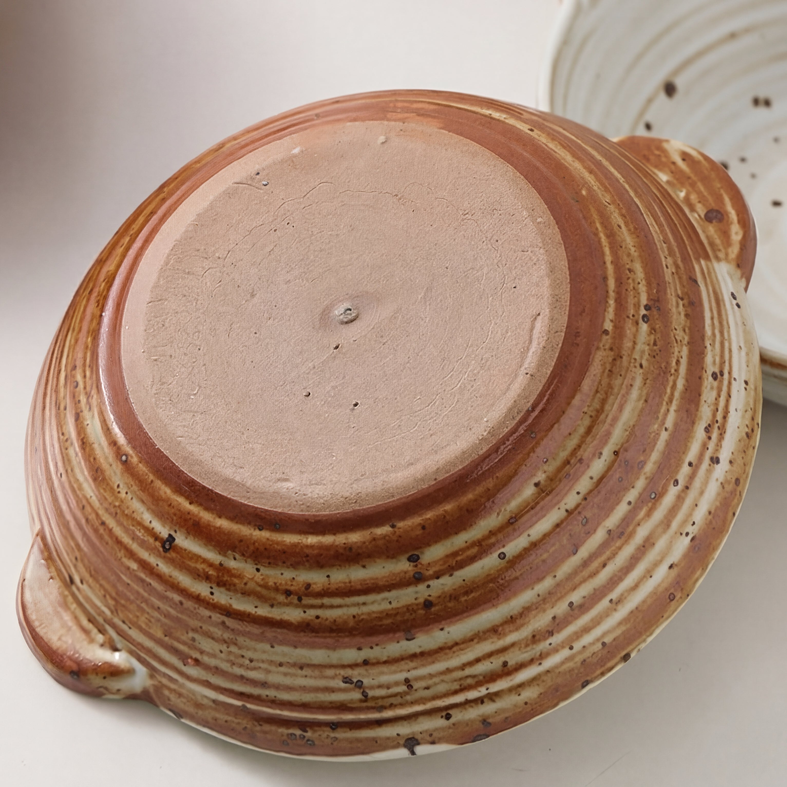 Double-Handle Ceramic Plate – 7.5 Inch