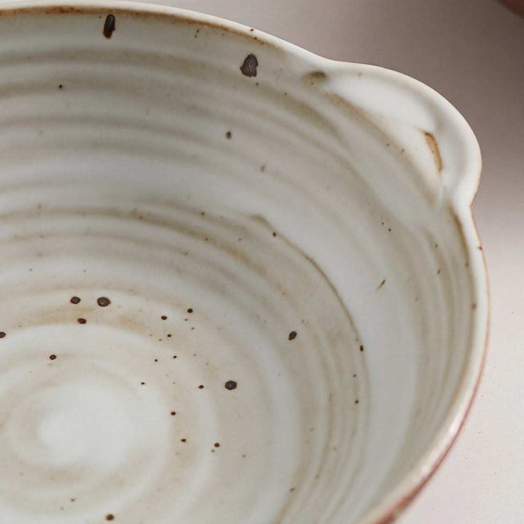 Double-Handle Ceramic Plate – 7.5 Inch