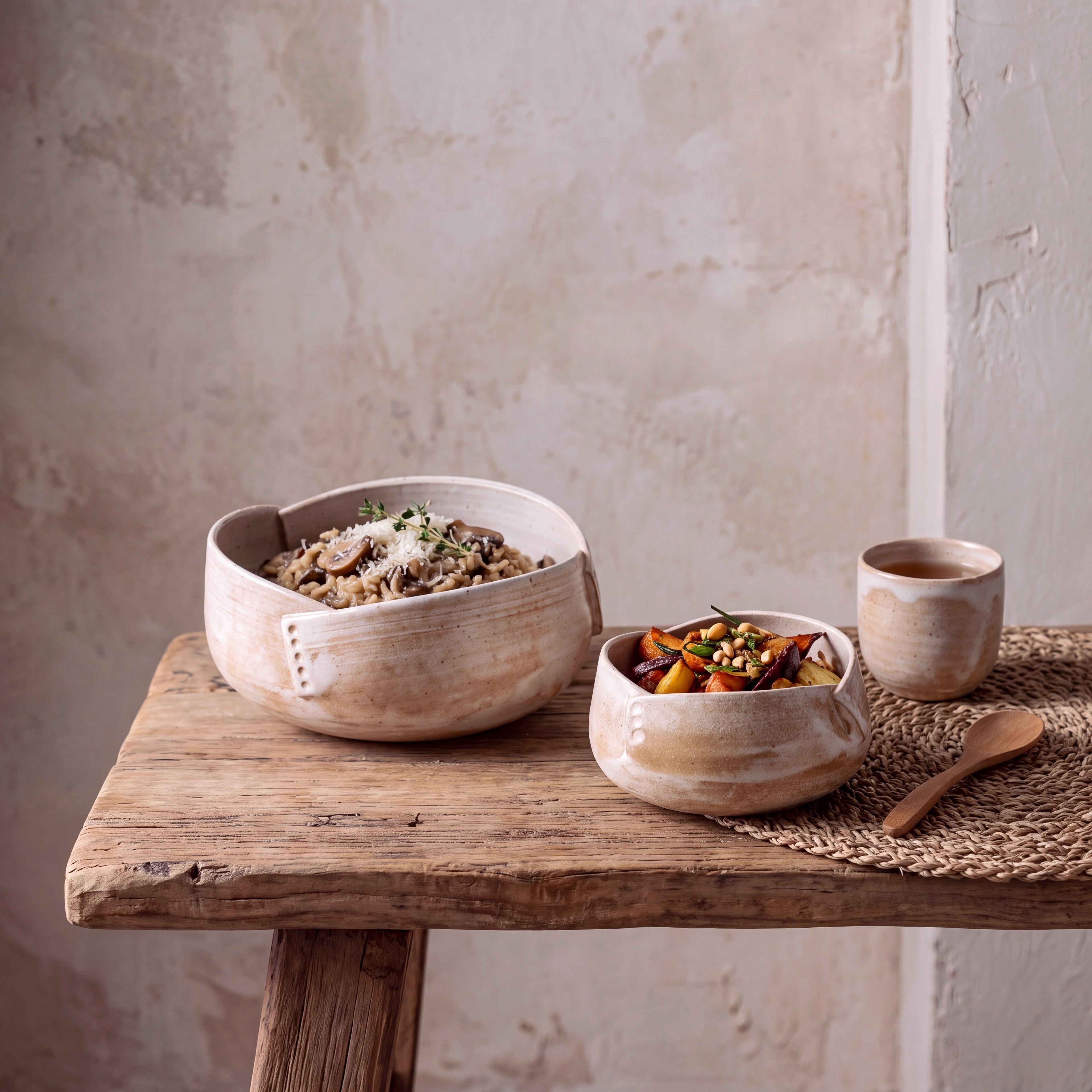Wabi Sabi Irregular Rivet Ceramic Bowl – 3 / 4 / 6.5 Inch
