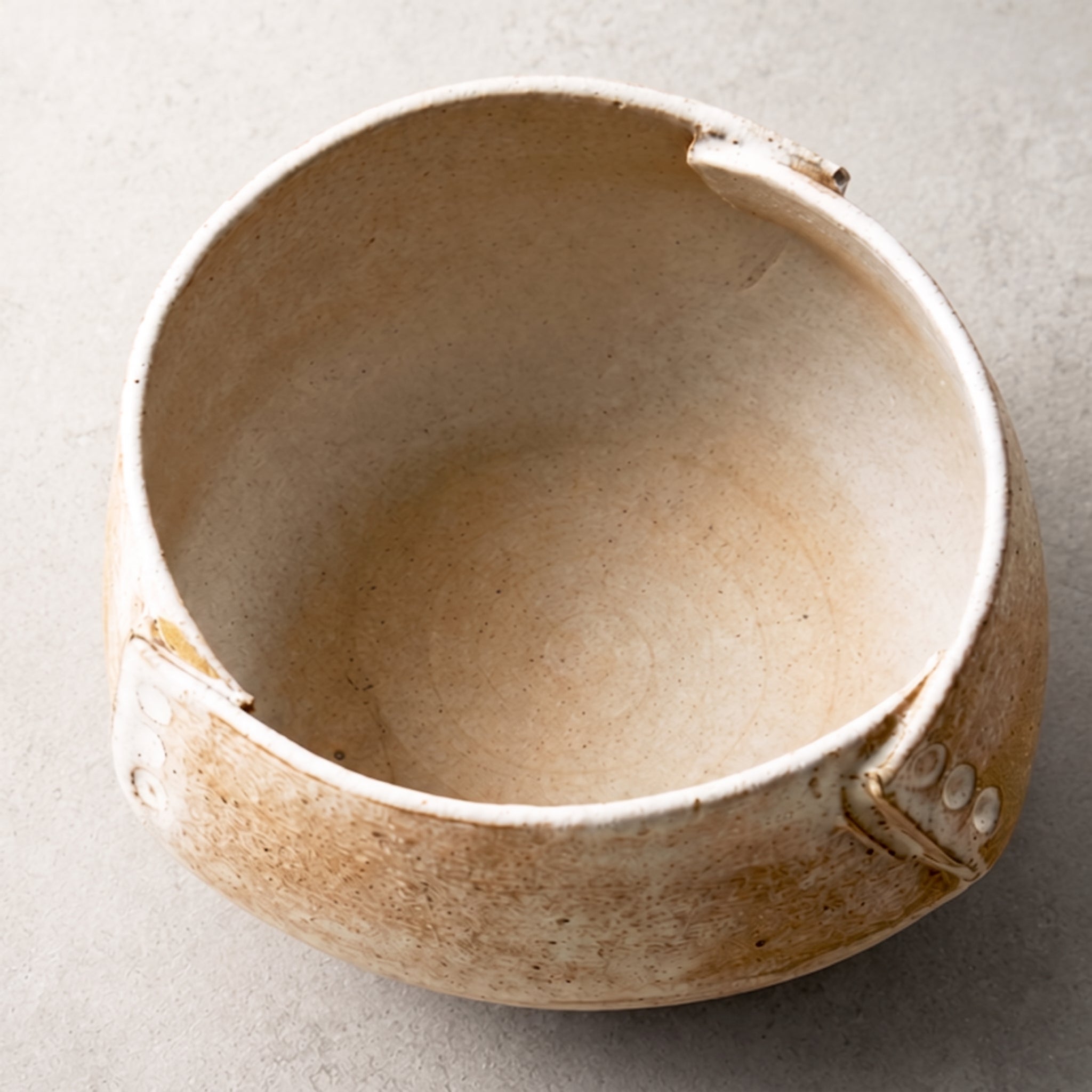 Wabi Sabi Irregular Rivet Ceramic Bowl – 3 / 4 / 6.5 Inch