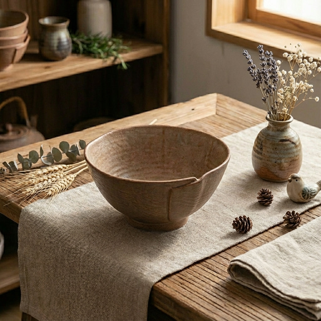 Fold-Edge Ceramic Bowl – 5 / 7 Inch