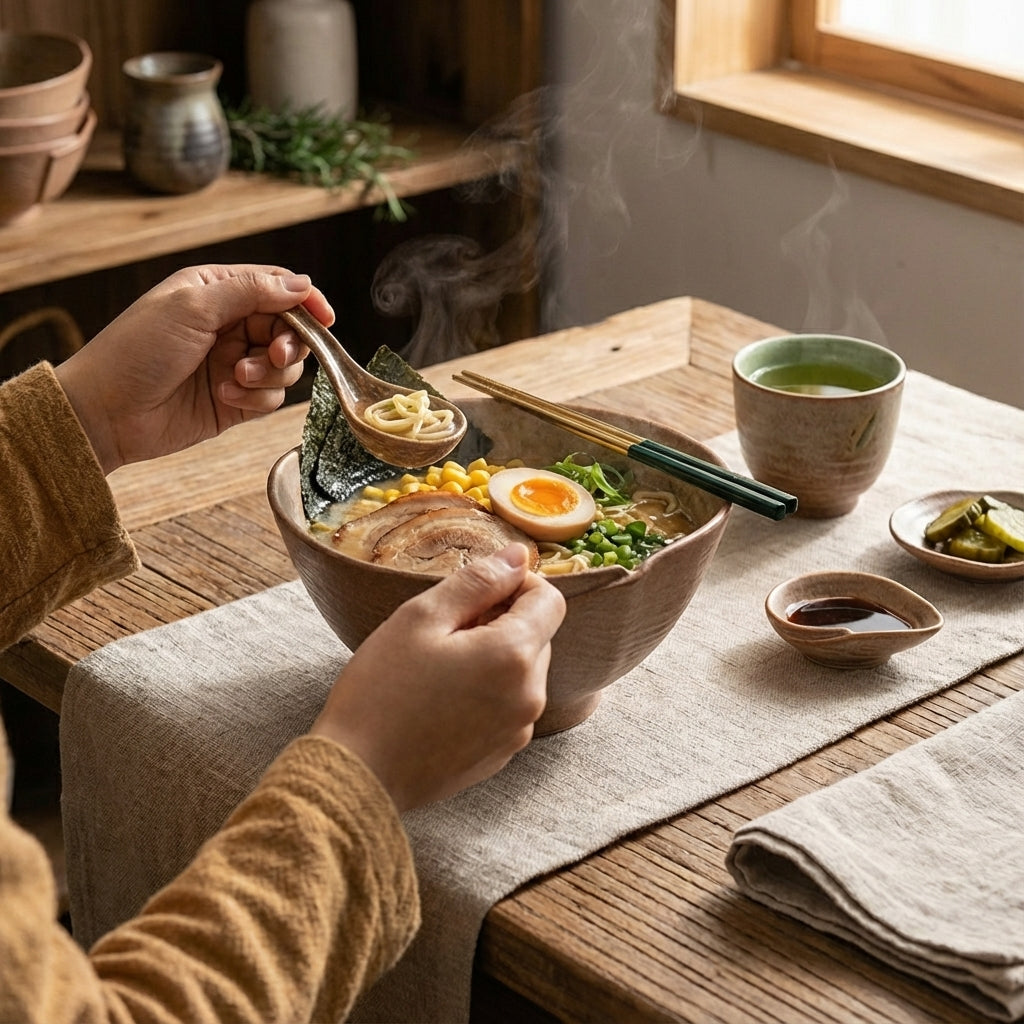 Fold-Edge Ceramic Bowl – 5 / 7 Inch