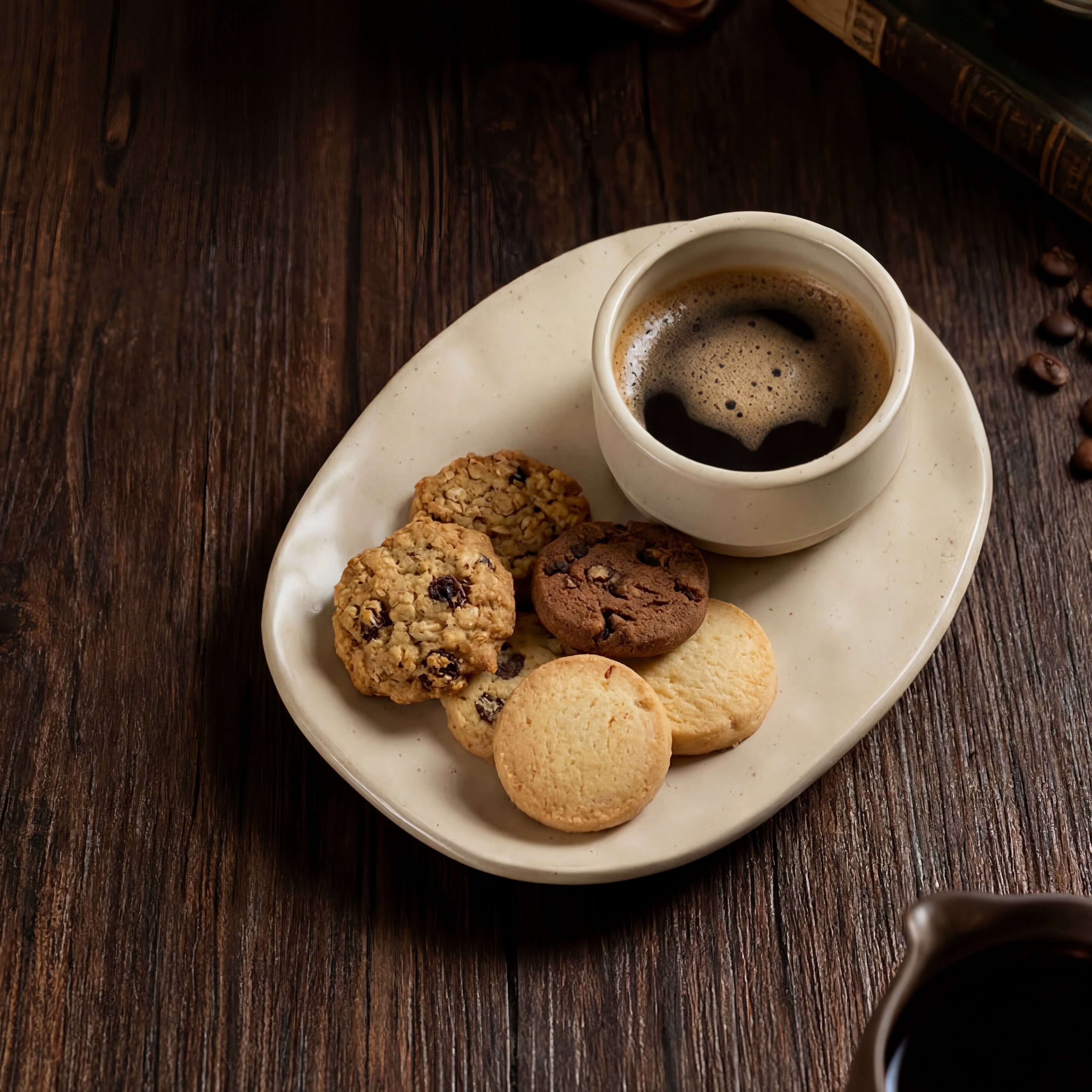 Minimalist Ceramic Cup & Oval Saucer Set – 100 / 180 / 230ml