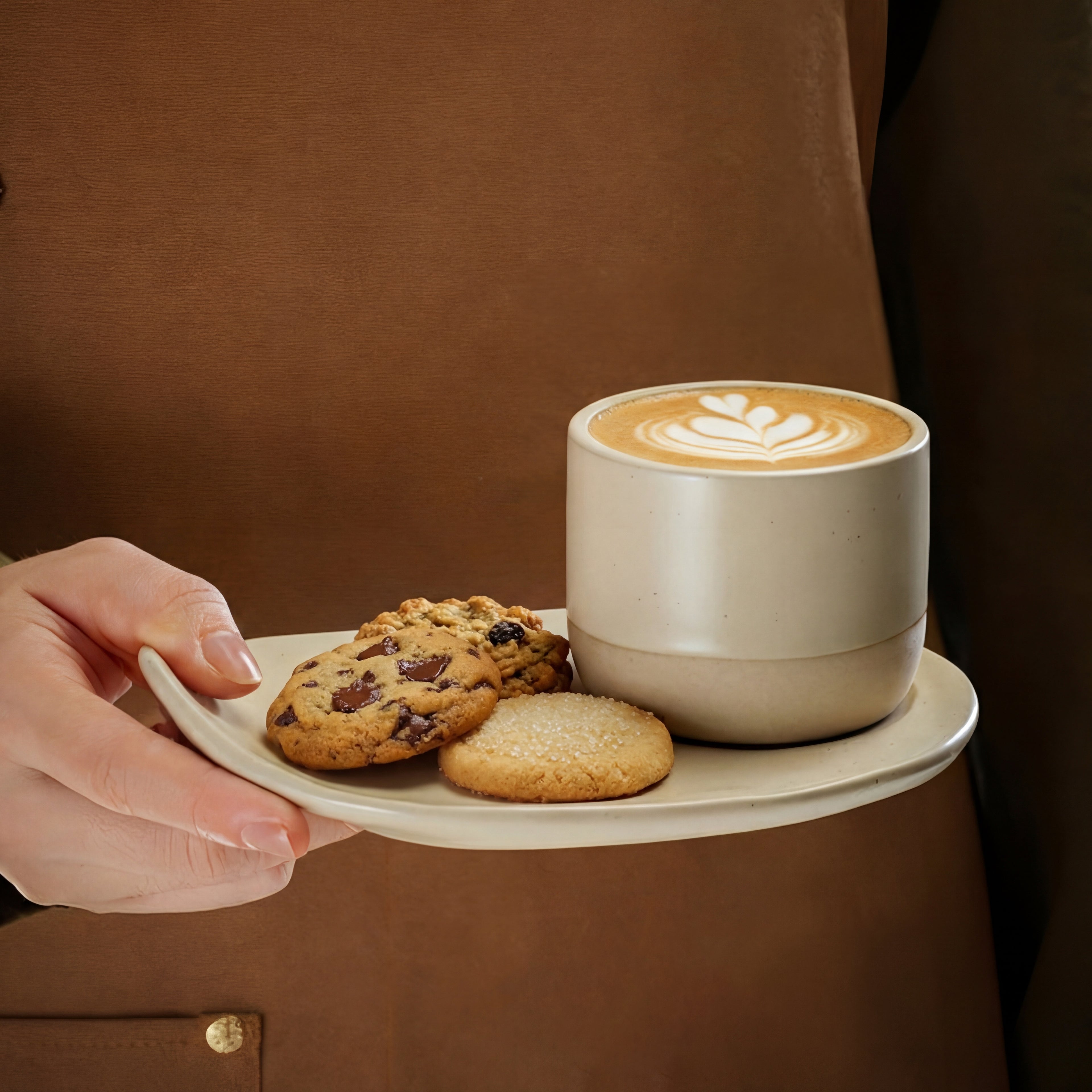 Minimalist Ceramic Cup & Oval Saucer Set – 100 / 180 / 230ml