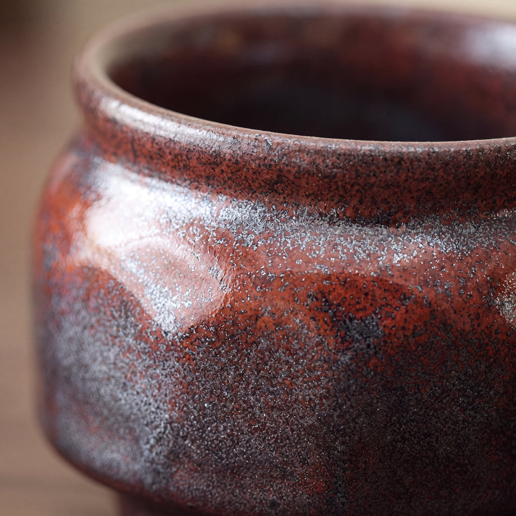 Wabi-Sabi Kiln-Glazed Ceramic Tea Cup – 130ml