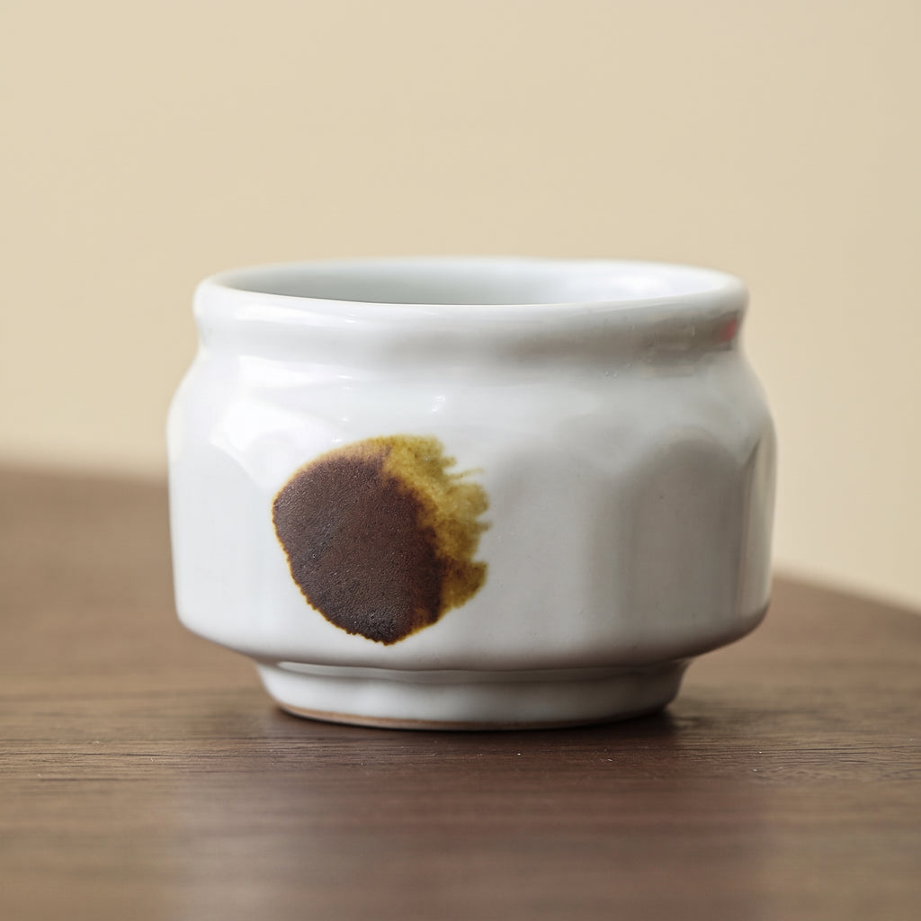Wabi-Sabi Kiln-Glazed Ceramic Tea Cup – 130ml