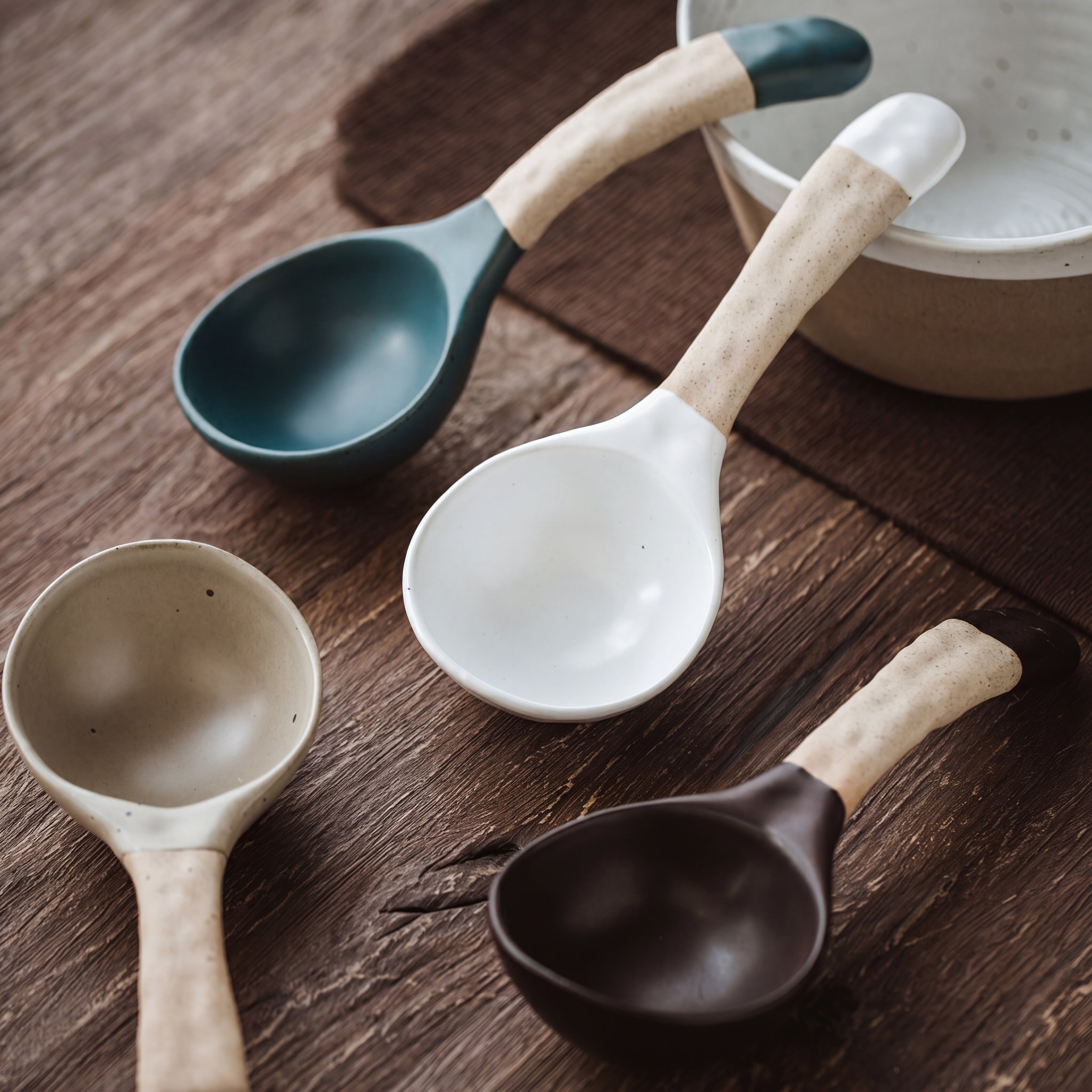 Rustic Ceramic Soup Ladle – 21.5cm