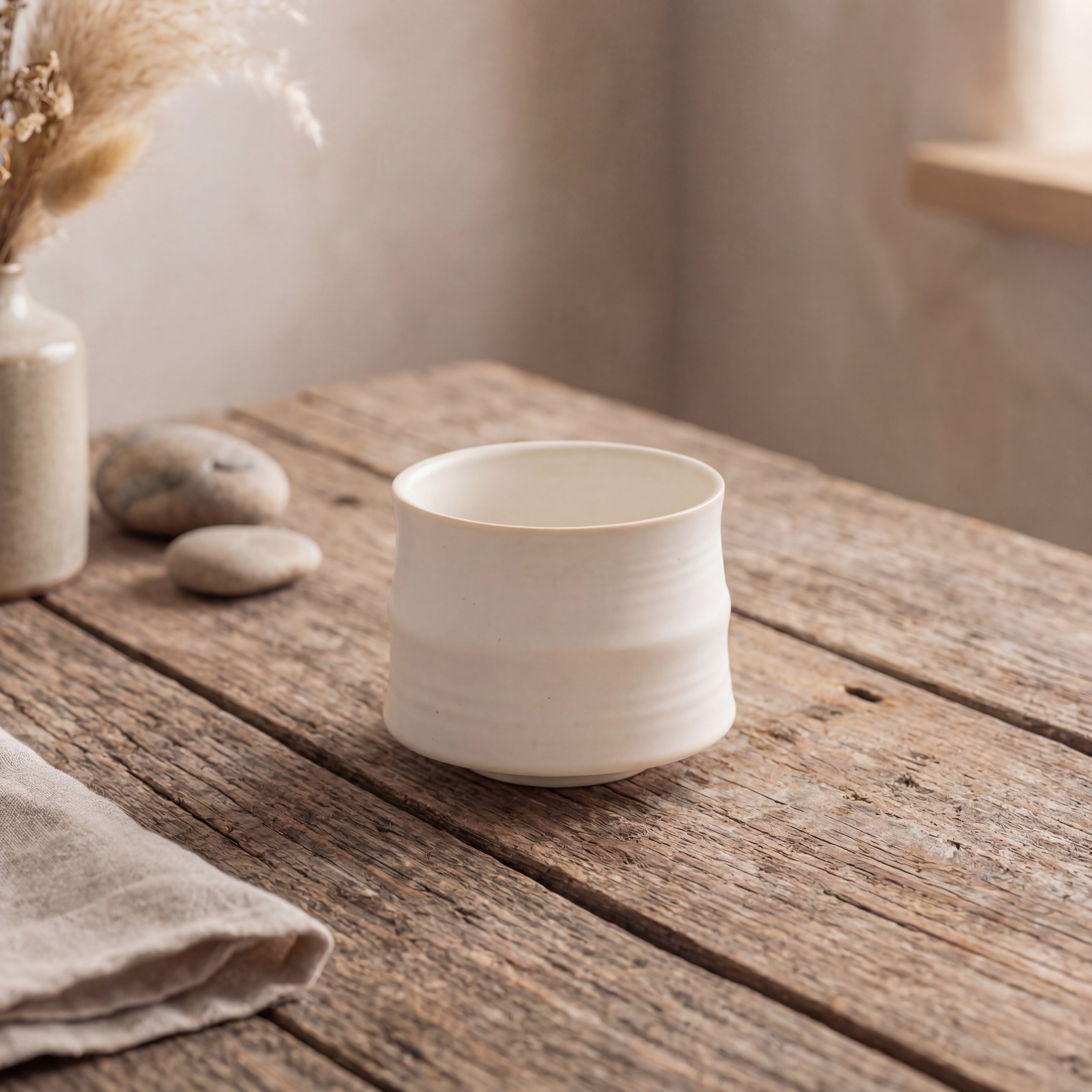 Rustic Kiln-Glazed Ceramic Tea Cup – 200ml