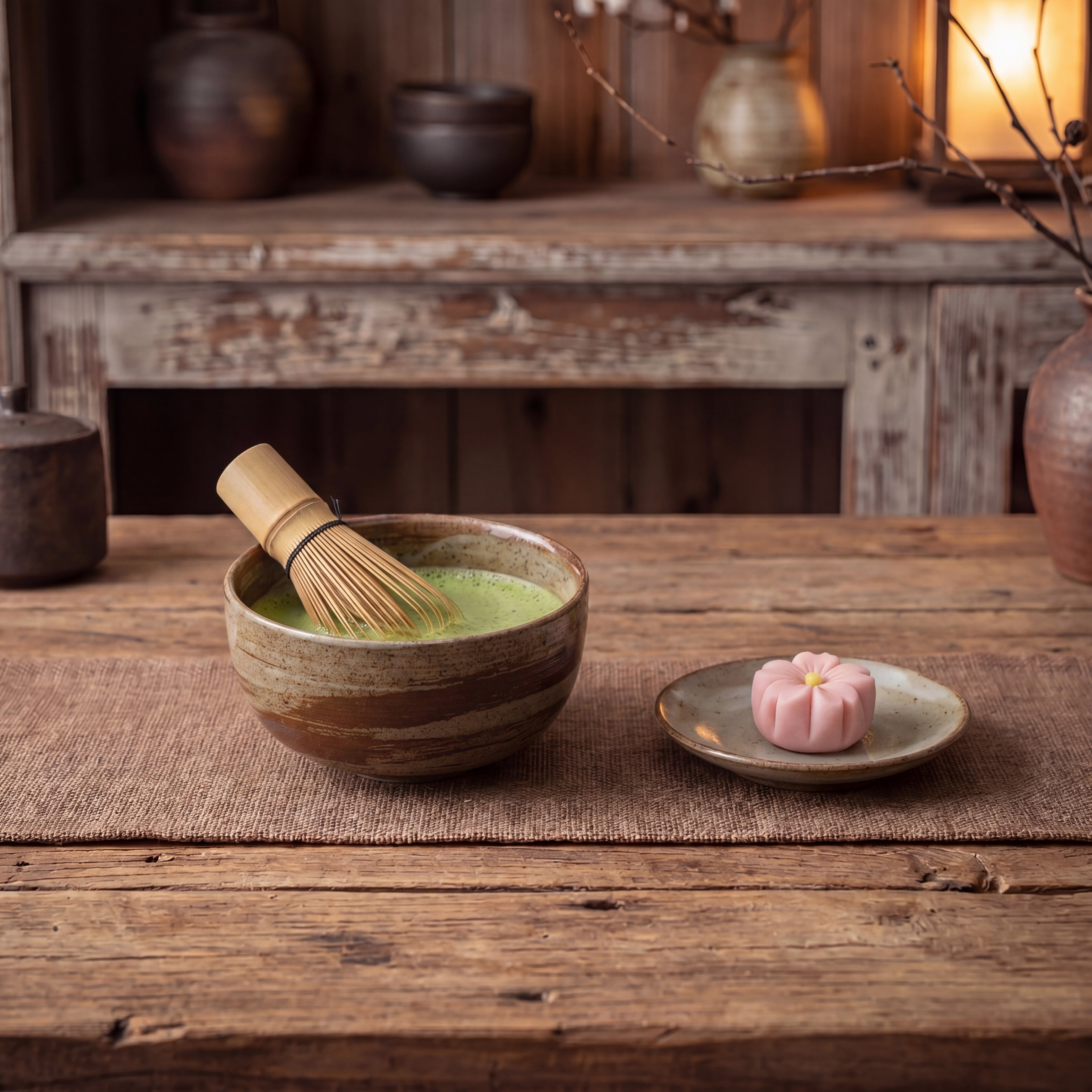 Half-Moon Ceramic Matcha Bowl – 480ml