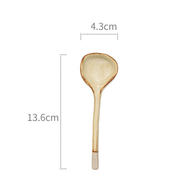 Rustic Ceramic Spoon – 13.6 / 16.3cm
