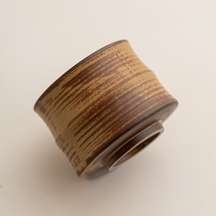 Rustic Kiln-Glazed Ceramic Tea Cup – 200ml