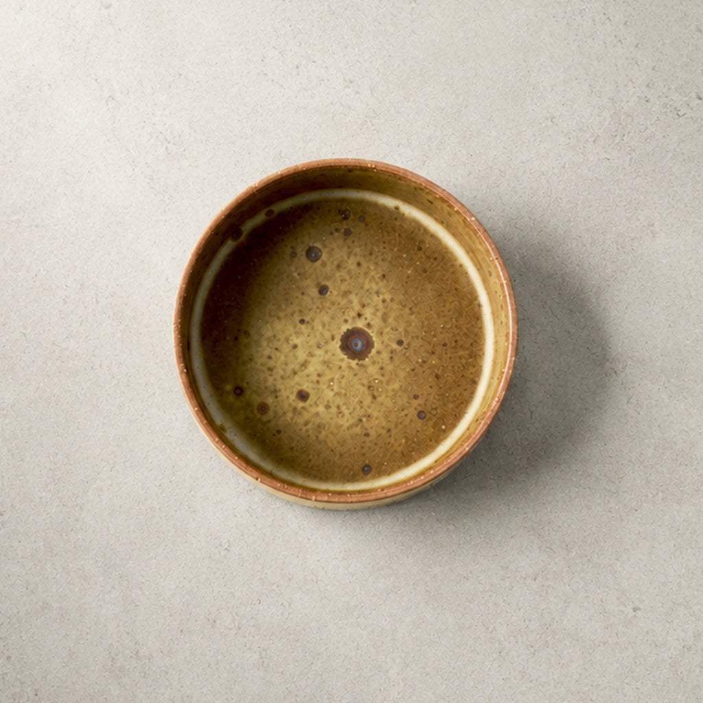 Rustic Kiln-Glazed Ceramic Deep Plate – 6.3 Inch