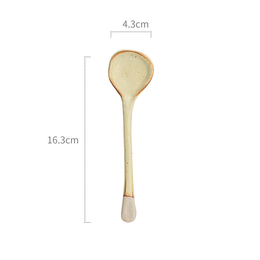 Rustic Ceramic Spoon – 13.6 / 16.3cm