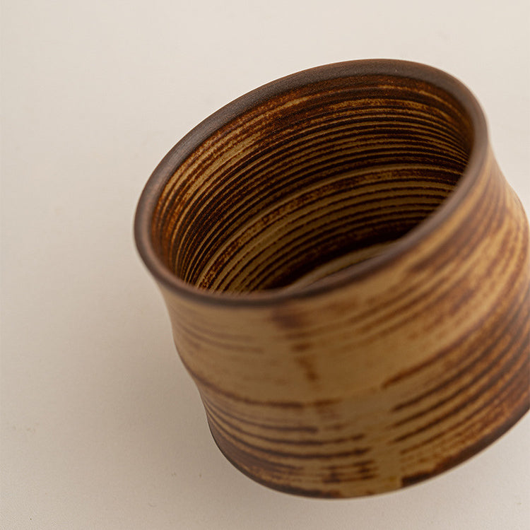 Rustic Kiln-Glazed Ceramic Tea Cup – 200ml